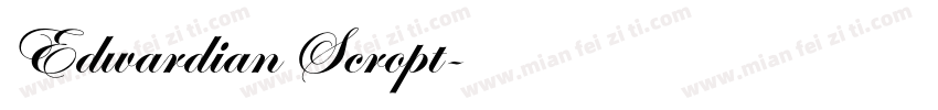 Edwardian Scropt字体转换